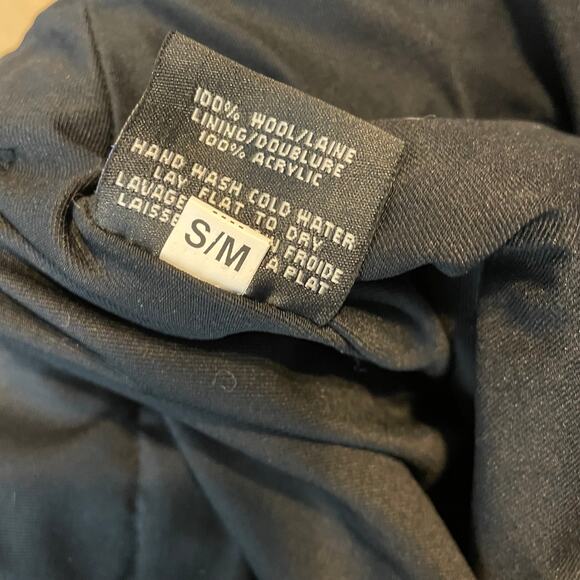 Everest Charcoal Gray Nordic Fair Isle Wool Pom Pom Knit Mini Skirt womens s m - Picture 12 of 13